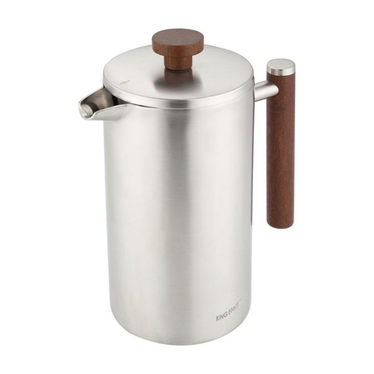 Kinghoff, stalowy zaparzacz tłokowy do kawy, herbaty, 1l, kh-1995