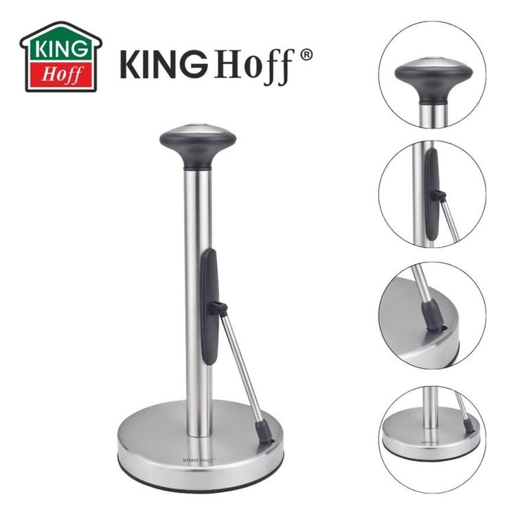 Kinghoff, stojak na ręczniki papierowe, stalowy, kh-1955