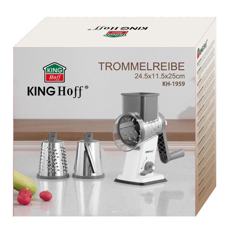 Kinghoff, tarka bębnowa do warzyw, sera, kh-1959