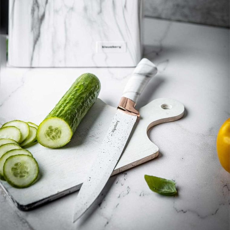 Kinghoff, zestaw noży kuchennych w bloku, 5 szt.