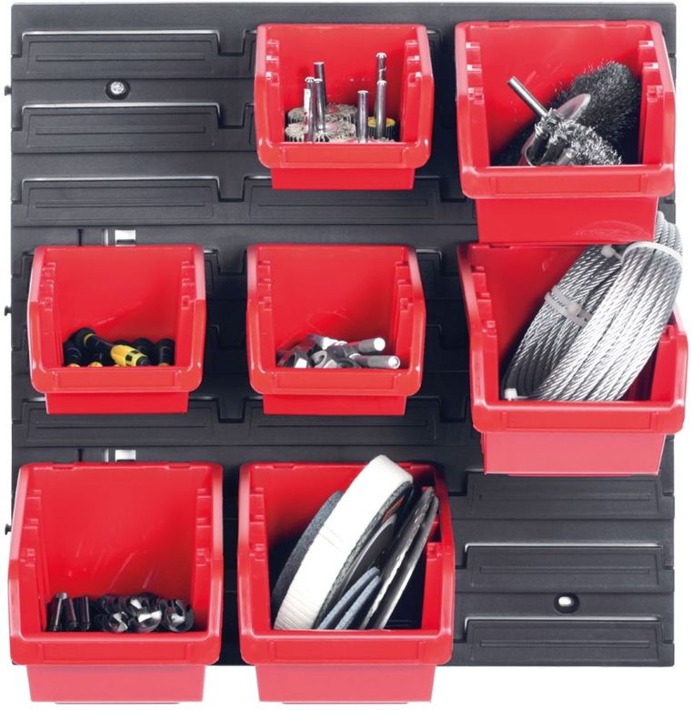 Kistenberg, tablica warsztatowa z zestawem pojemników, Orderline