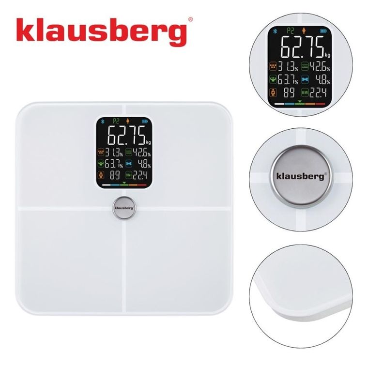 Klausberg, analityczna waga łazienkowa, smart, ios android, kb-7941