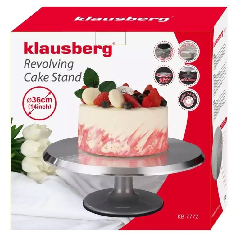 Klausberg, patera obrotowa do tortów ciast, 25,5 cm