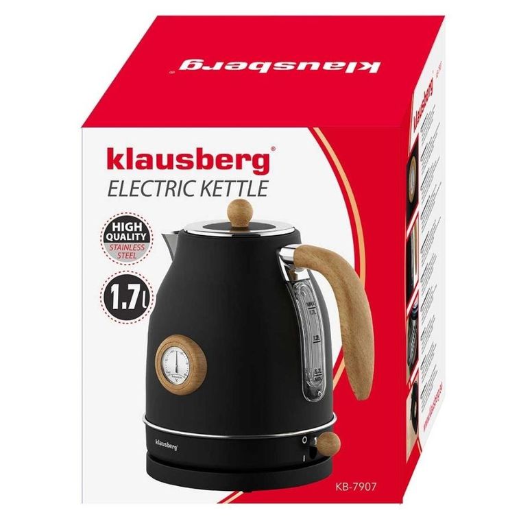 Klausberg, Retro, czajnik elektryczny z termometrem, 1,7l