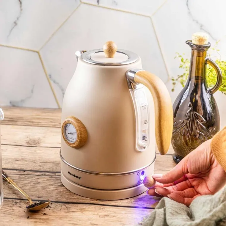 Klausberg, Retro, czajnik elektryczny, z termometrem, 1,7l, kb-9006