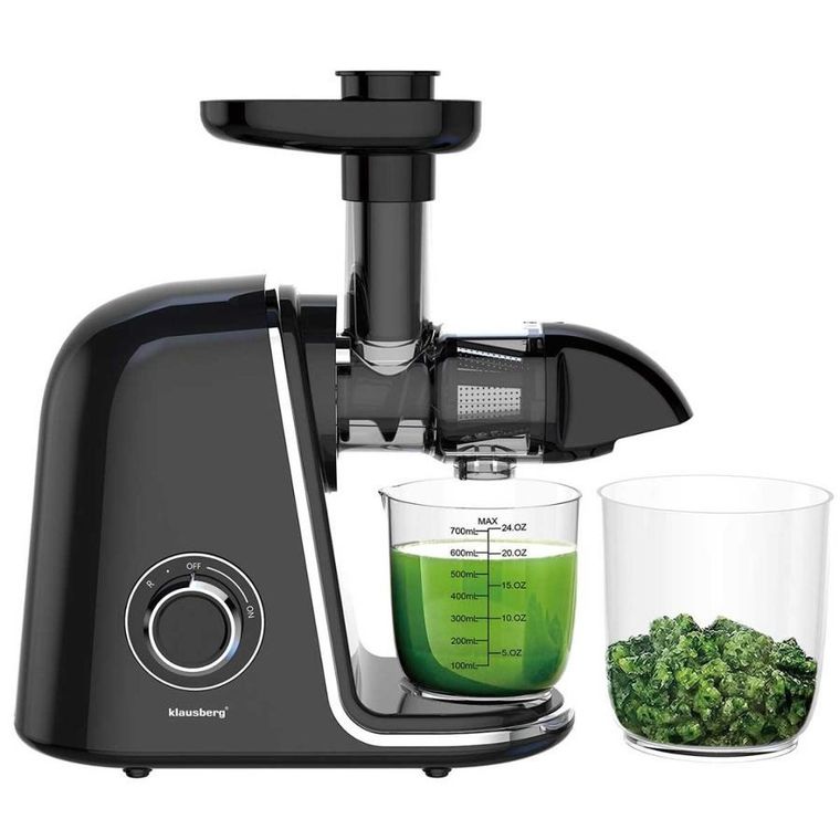Klausberg, sokowirówka, wyciskarka wolnoobrotowa, czarna, KB-7866