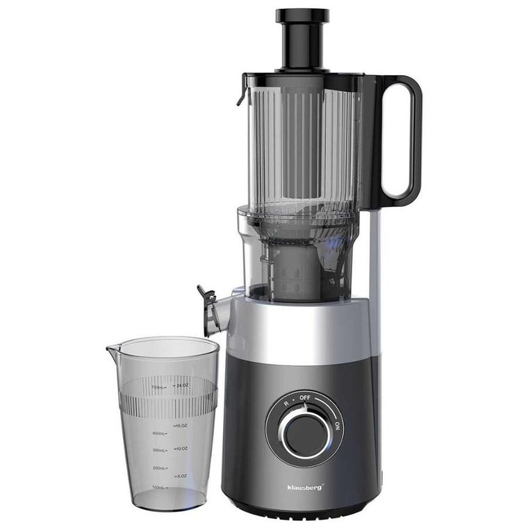 Klausberg, sokowirówka, wyciskarka wolnoobrotowa, pionowa, czarna, KB-7881