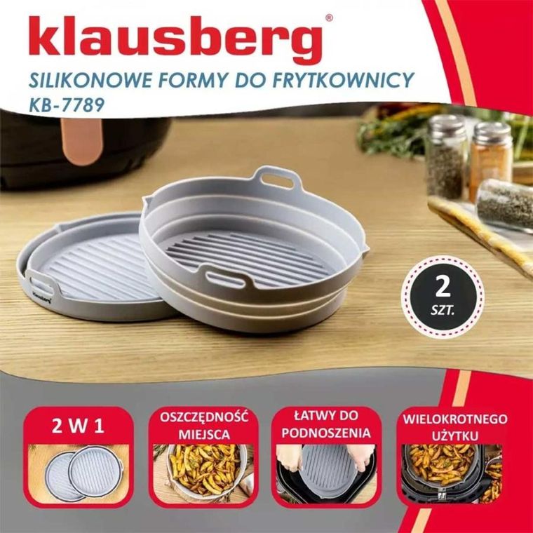 Klausberg, wkład silikonowy do frytownicy, 20 cm, 2 szt.