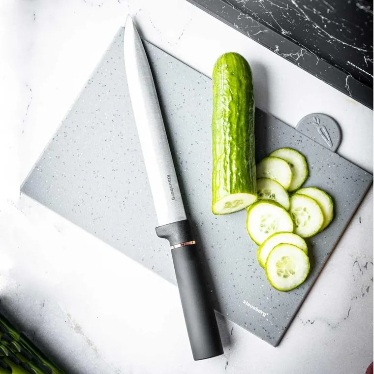 Klausberg, zestaw noży i desek kuchennych na stojaku