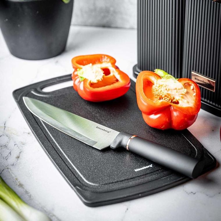 Klausberg, zestaw noży i przyborów kuchennych z deską