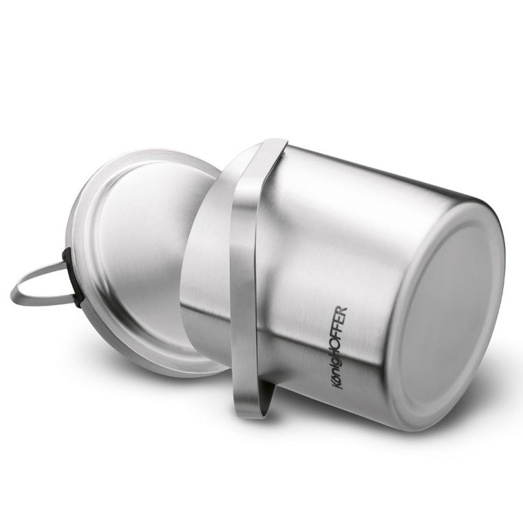 Könighoffer, Lugo, wiaderko do lodu ze szczypcami, satyna 1,3l