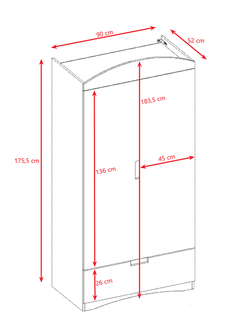 Kocot Kids, Classic, szafa