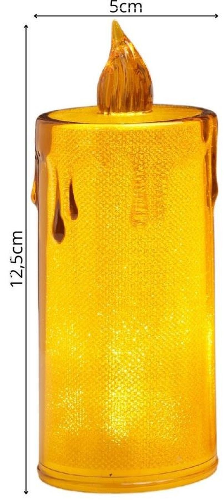Koopman, świeca dekoracyjna LED, 8 cm