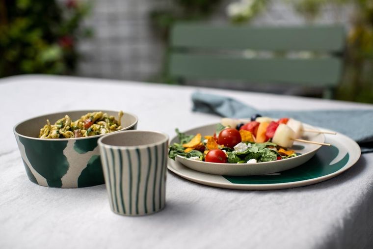 Koziol, talerz, Connect Monstera, 20.5 cm, 4 szt.