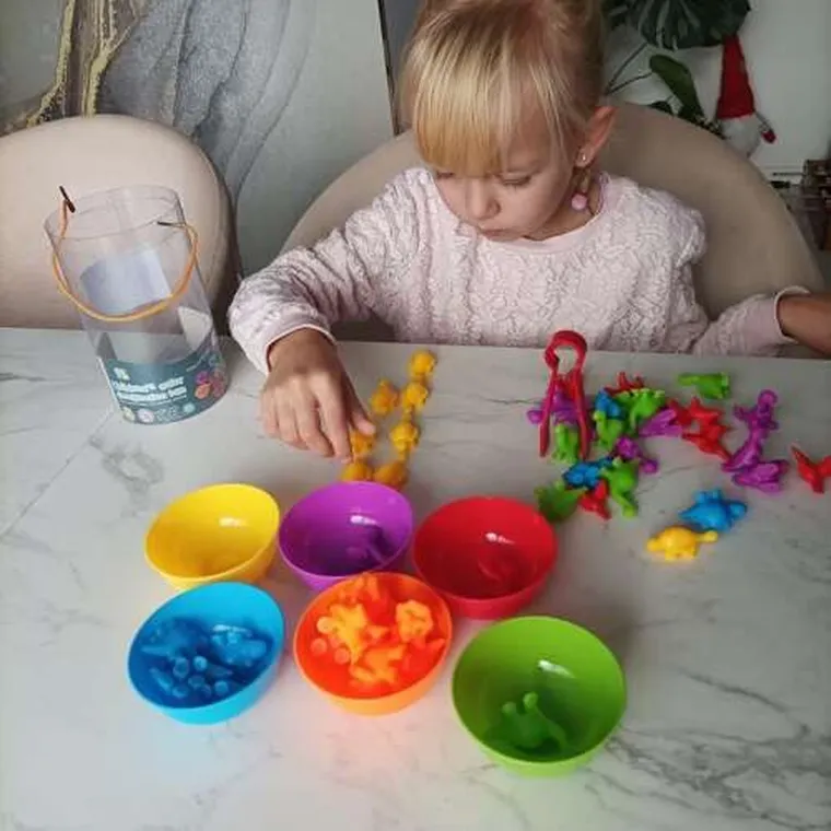 Kruzzel, dinozaury, zestaw do nauki liczenia