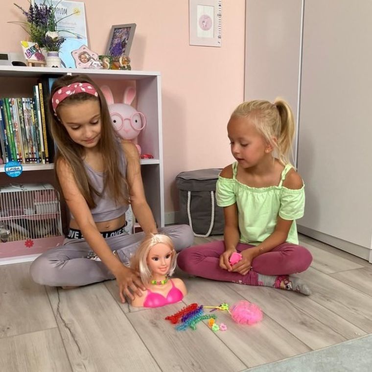 Kruzzel, głowa do stylizacji z akcesoriami