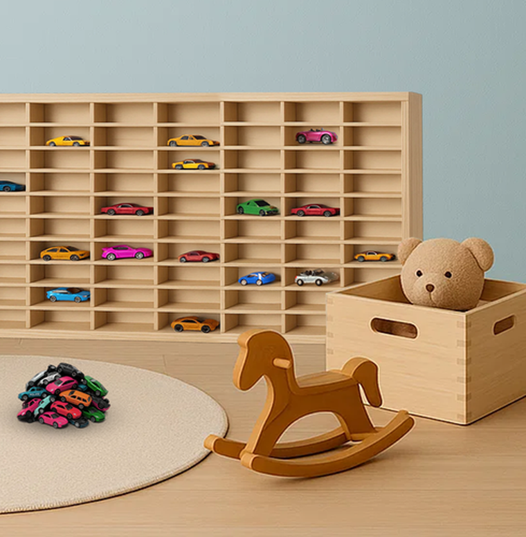 Kruzzel, półka drewniana na auta