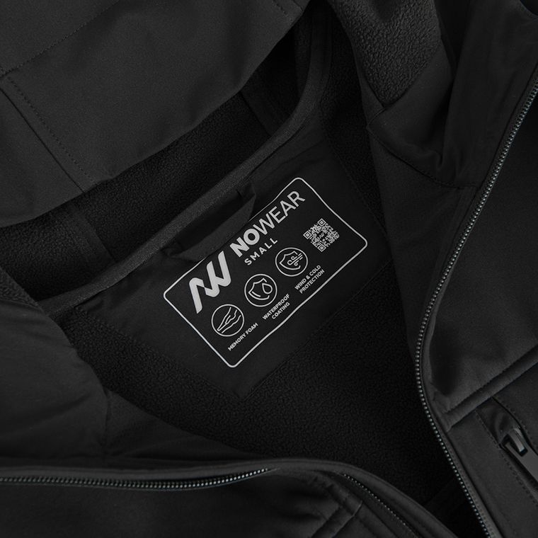 Kurtka softshell oversize z warstwą memory foam NOWEAR