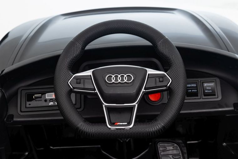 Lean Cars, Audi E-Tron GT, pojazd na akumulator, czarny, QLS-6888