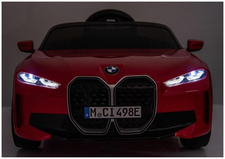 Lean Cars, BMW I4, pojazd na akumulator 4-4, JE1009, czerwony