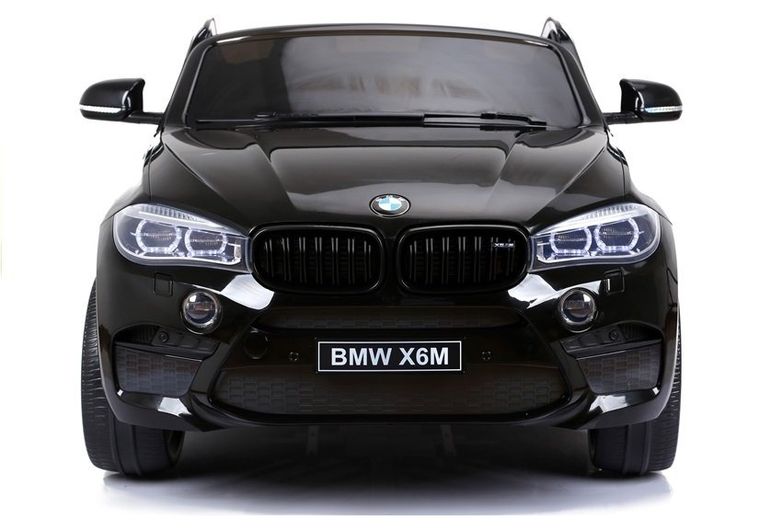 Lean Cars, BMW X6M, pojazd na akumulator, czarny lakierowany