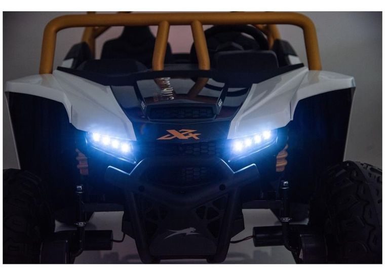 Lean Cars, Buggy Arctic Cat Wildcat XX, pojazd na akumulator, 24V14AH, zielony