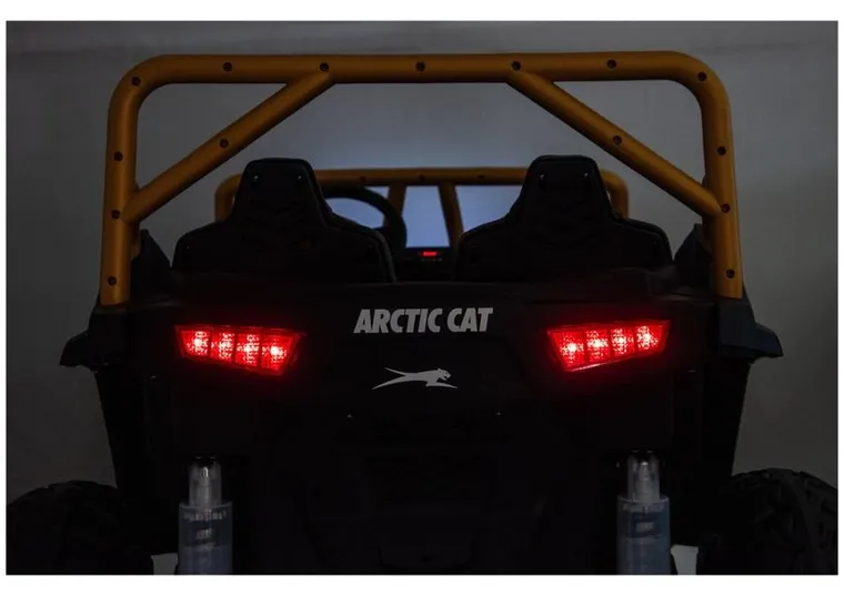 Lean Cars, Buggy Arctic Cat Wildcat XX, pojazd na akumulator, 24V14AH, złoty
