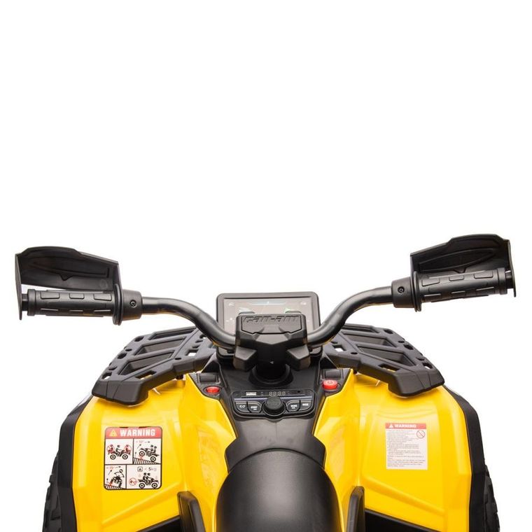 Lean Cars, Can-Am Outlander 4-4, quad, pojazd na akumulator, żółty, DK-CA005