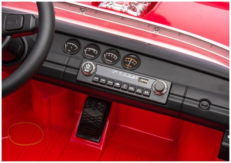 Lean Cars, Dodge Charger R/T, pojazd na akumulator, DLS-K12 24V7Ah, czerwony