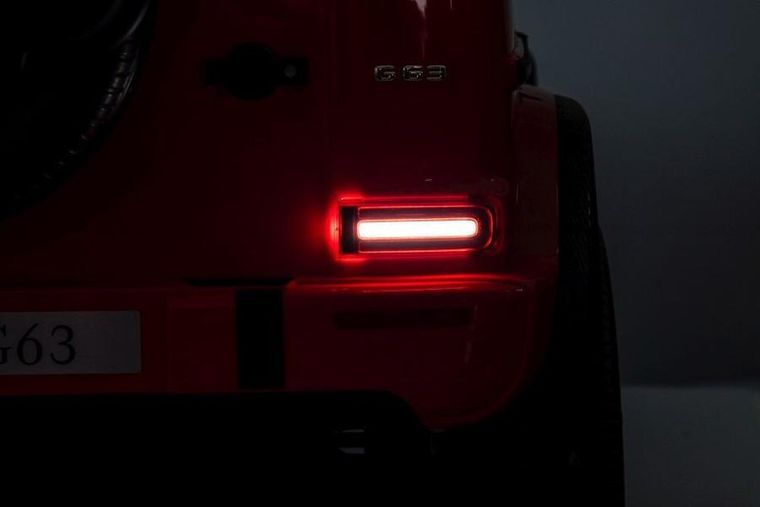 Lean Cars, Mercedes-Benz G63 XXL, pojazd na akumulator 4-4, czerwony