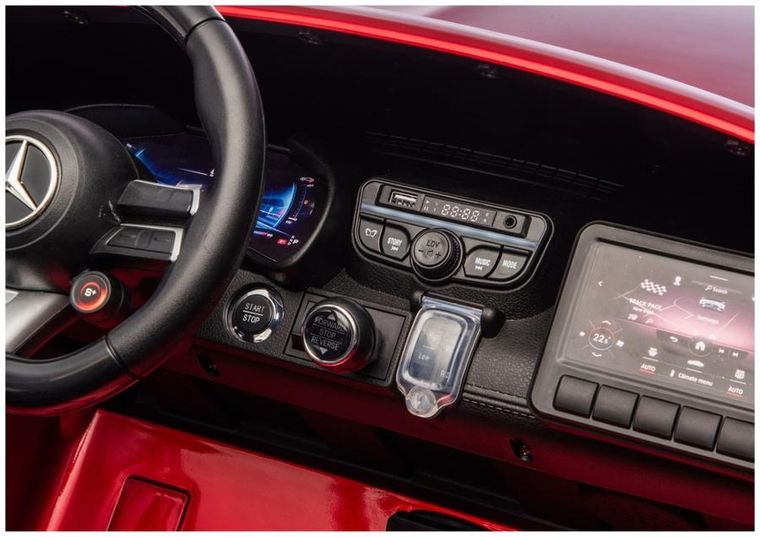 Lean Cars, Mercedes GT63 AMG, pojazd na akumulator, DK-GT63 24V LCD, czerwony lakierowany