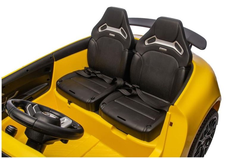 Lean Cars, Mercedes GT63 AMG, pojazd na akumulator, DK-GT63 24V LCD, żółty