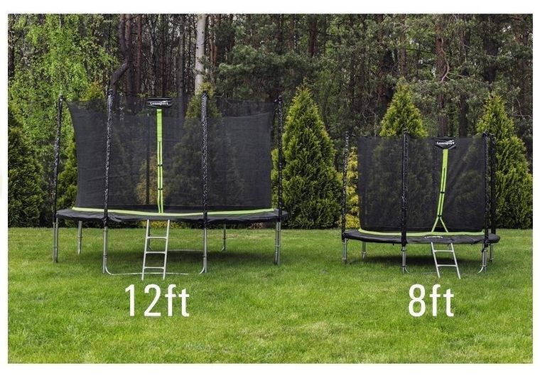 Lean Sport, Pro, trampolina, 8ft, czarno-zielona