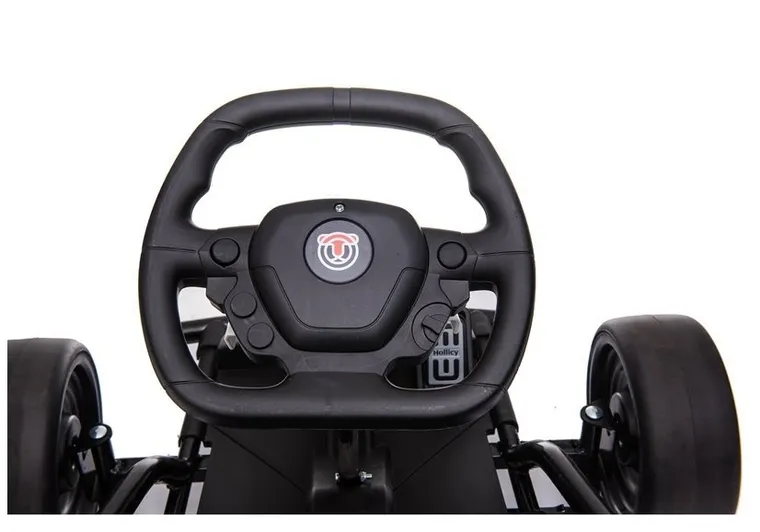 Lean Toys, Gokart Drift, pojazd na akumulator, biały