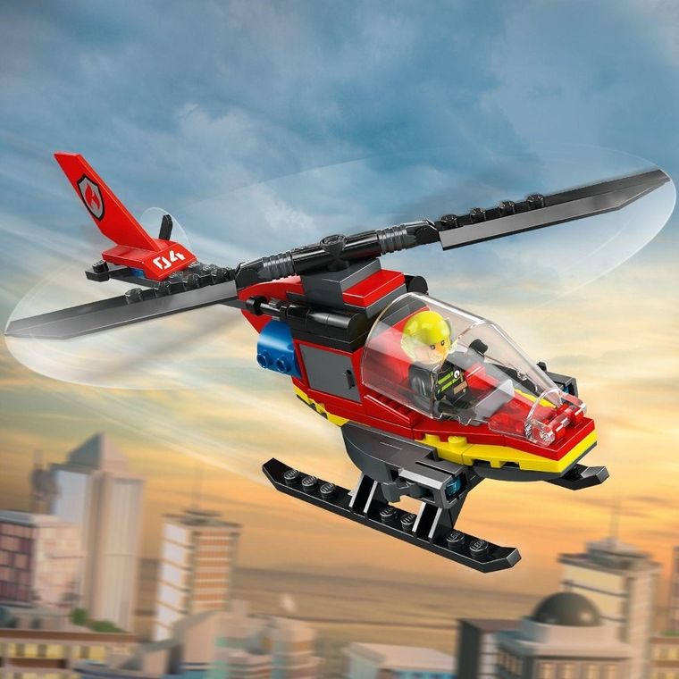LEGO City, Strażacki helikopter ratunkowy, 60411