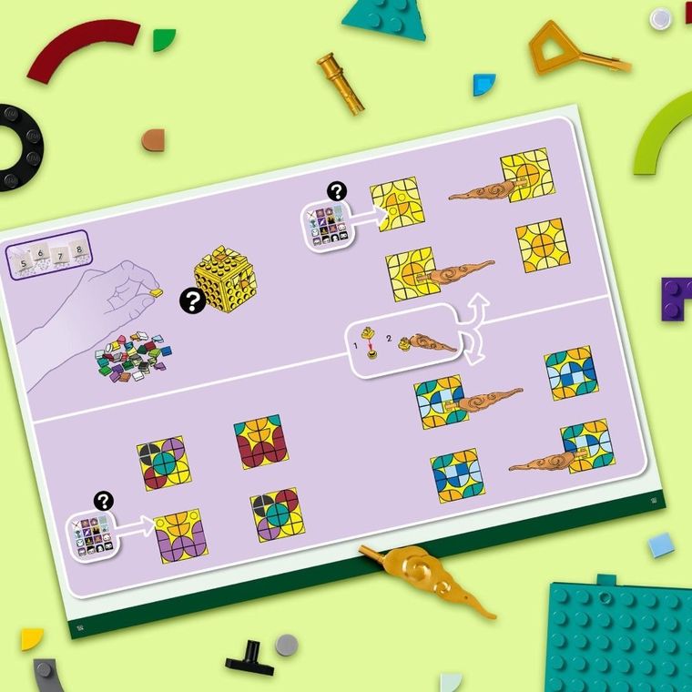 LEGO DOTS, Zestaw na biurko z Hogwartu, 41811