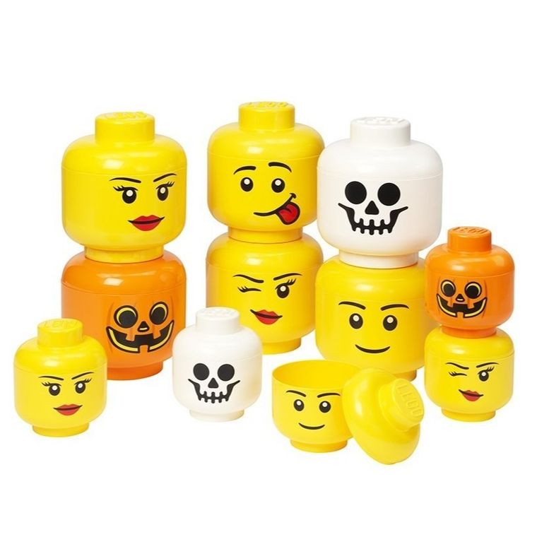 LEGO, duża głowa, pojemnik do przechowywania, girl, rozmiar L, 8,5l