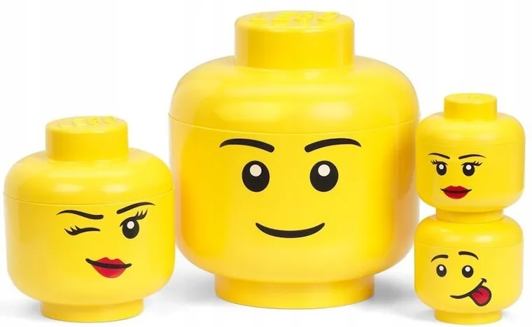 LEGO, mała głowa, pojemnik do przechowywania, girl, rozmiar S, 2l
