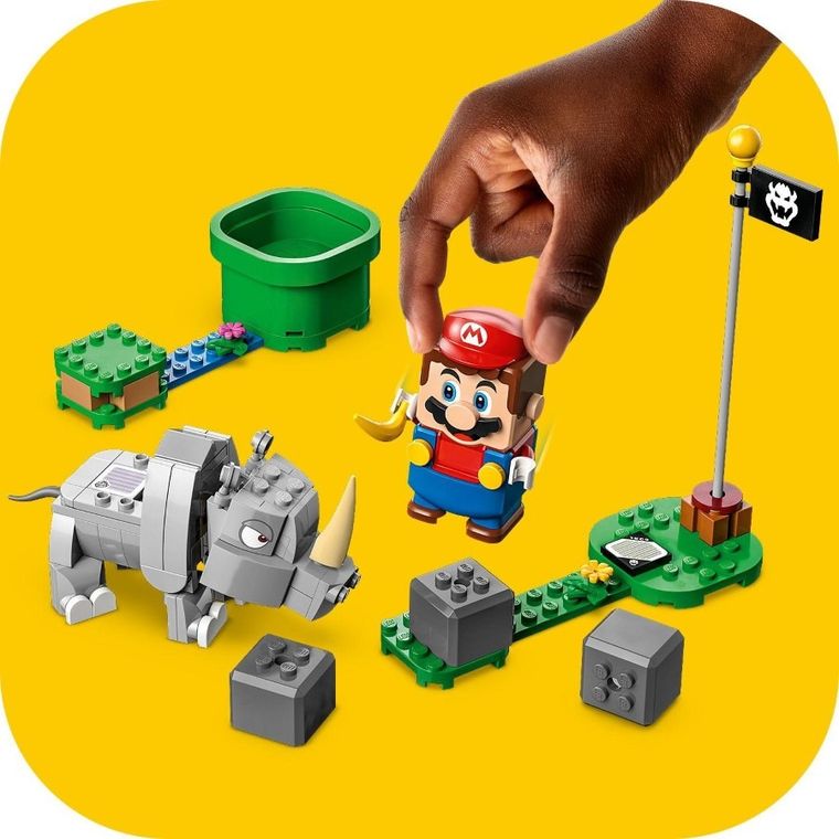 LEGO Super Mario, Nosorożec Rambi - zestaw rozszerzający, 71420