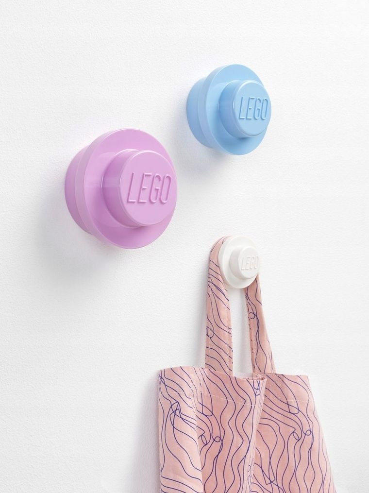 LEGO, zestaw wieszaków na ścianę, 3 szt.