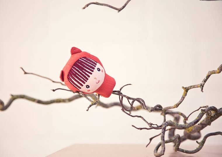 Lilliputiens, Czerwony Kapturek, mini pacynki na palce, 12m+