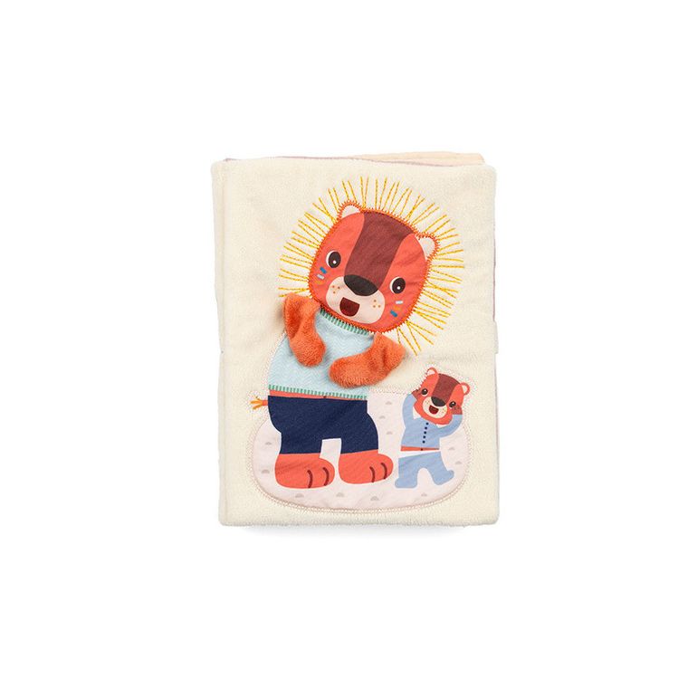 Lilliputiens, Lew Jack, "A kuku", miękka książeczka aktywizująca, 9m+