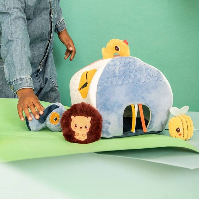 Lilliputiens, Piesek Jules, domek aktywizujący z grzechotkami, 9m+