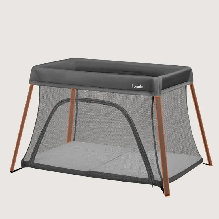 Lionelo, Alice, łóżeczko turystyczne, 3w1, Grey