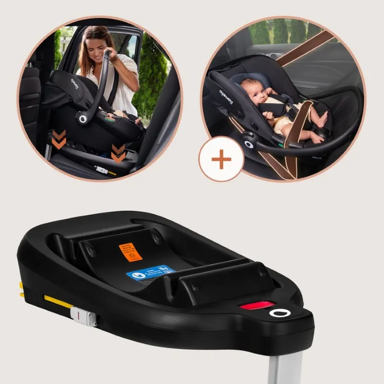 Lionelo, Astrid, i-Size, fotelik samochodowy z bazą, Beige Taupe