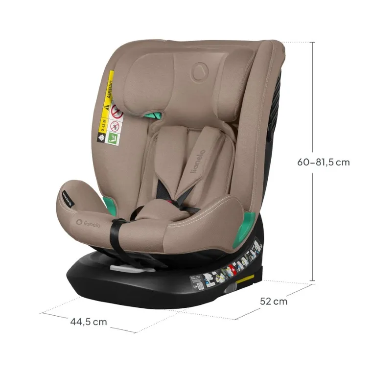 Lionelo, Bastiaan One, I-Size, fotelik samochodowy, Beige Sand, 40-150 cm