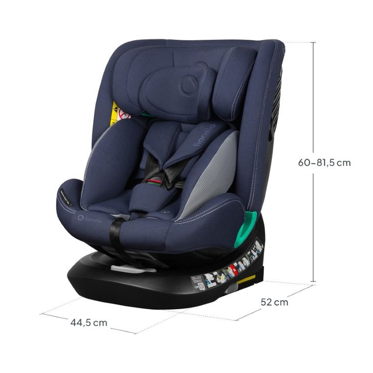 Lionelo, Bastiaan One I-Size, fotelik samochodowy, Blue Navy, 40-150 cm