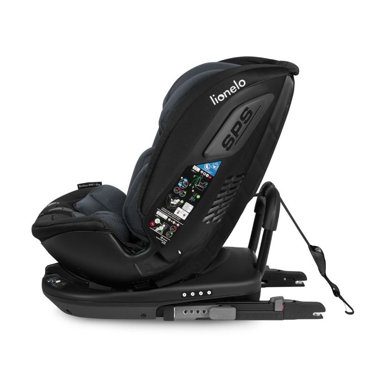 Lionelo, Bastiaan, RWF, I-size, fotelik samochodowy, Grey Stone, 0-36 kg, 40-150 cm