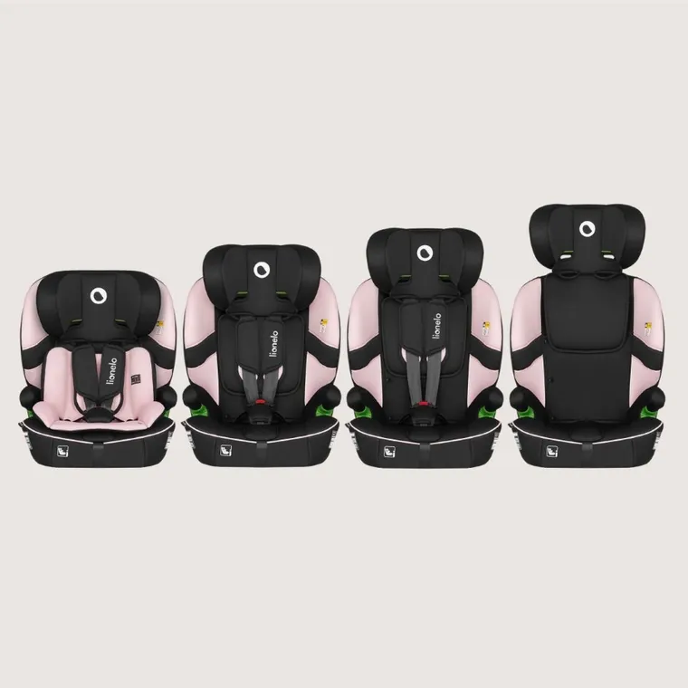 Lionelo, Billy, fotelik samochodowy, i-Size, Pink Baby, 76-150 cm