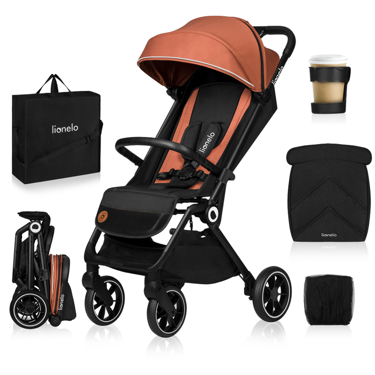 Lionelo, Cloe, wózek spacerowy, Brown Rust